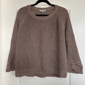 Madewell size S Chunky Knit Sweater - Brown